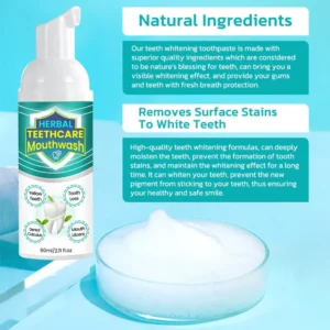HERBALCARE™ Probiotics Bright Whitening Teeth Mousse