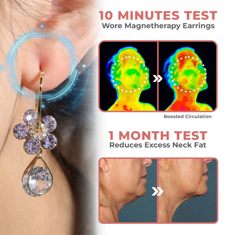 Oneswear™ Crystal Flower Germanium Earrings - Lymphatic Drainage