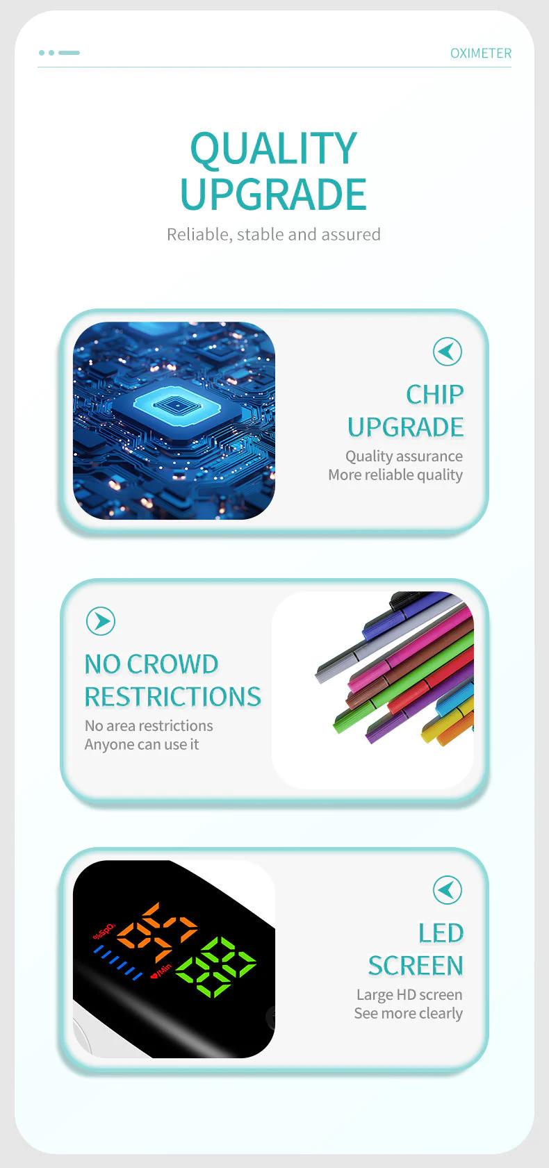 Oveallgo High-precision non-invasive blood Oxygen meter