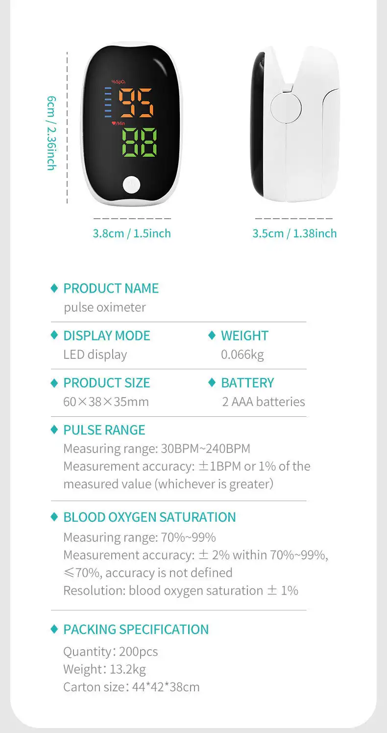 Oveallgo High-precision non-invasive blood Oxygen meter