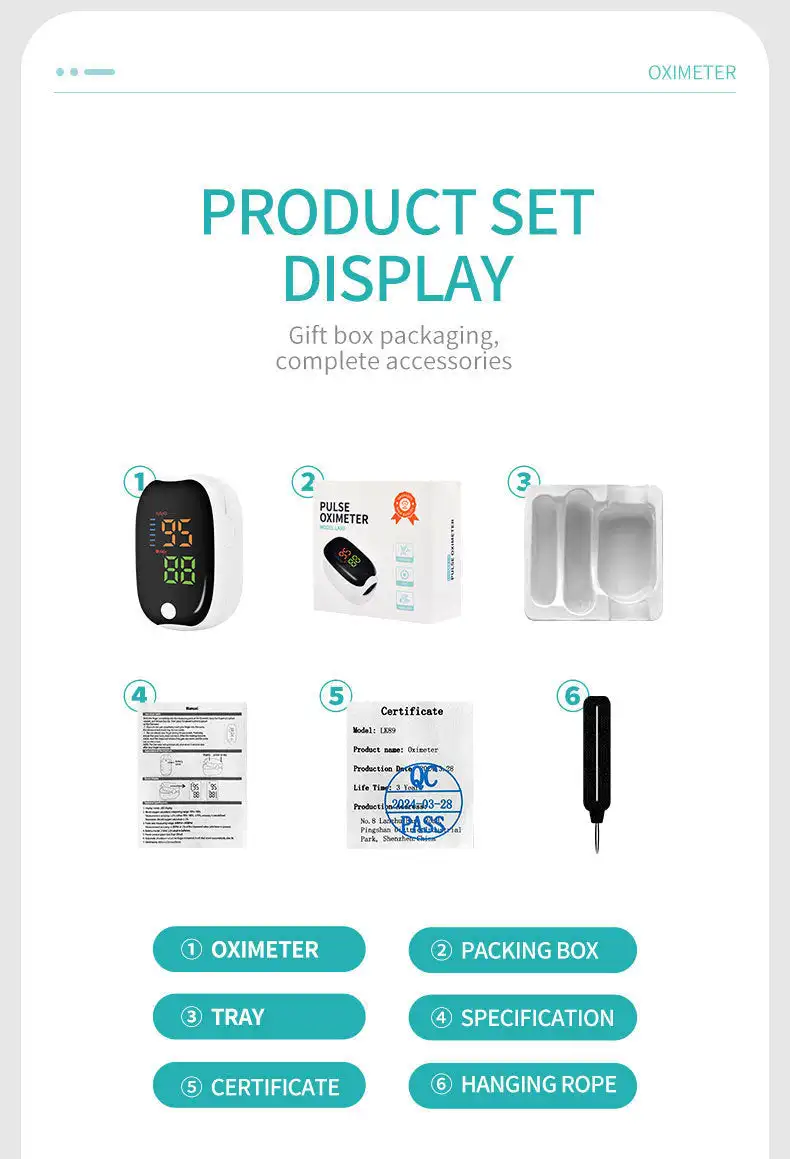 Oveallgo High-precision non-invasive blood Oxygen meter