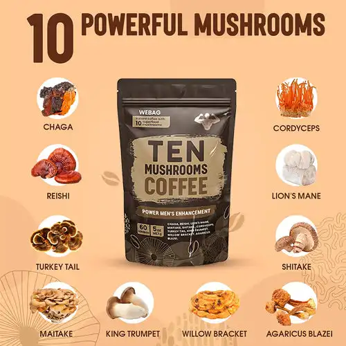 WEBAG™ Power Men’s Enhancement Mushroom Coffee