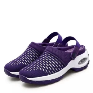 Women’s Orthopedic Clogs With Air Cushion Support to Reduce Back and Knee Pressure