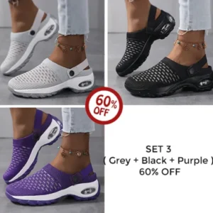 Women’s Orthopedic Clogs With Air Cushion Support to Reduce Back and Knee Pressure