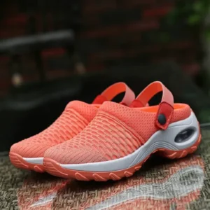Women’s Orthopedic Clogs With Air Cushion Support to Reduce Back and Knee Pressure