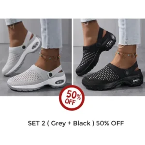 Women’s Orthopedic Clogs With Air Cushion Support to Reduce Back and Knee Pressure