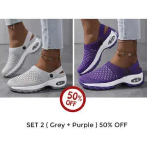 Women’s Orthopedic Clogs With Air Cushion Support to Reduce Back and Knee Pressure