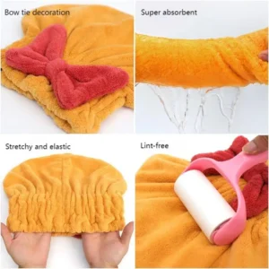 iRosesilk™ Super Absorbent Hair Towel Wrap for Wet Hair