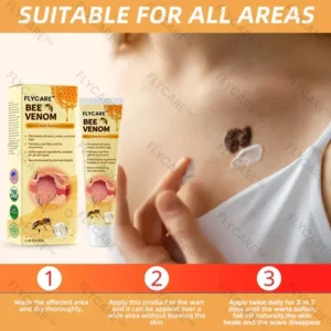 FLYCARE™ Bee Venom Mole and Wart Treatment Cream