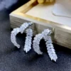 French Crystal Love Earrings