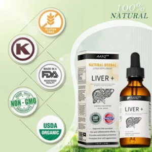AAFQ® Natural Herbal Liver Supplement – Powerful Liver Support – Detox & Repair – Herbal Supplements