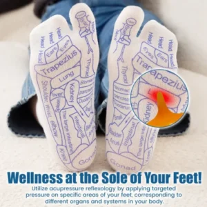 FLYCARE™ AcuReflexology Relief Chart Socks