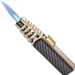 Halloween Big Sale Windproof Straight Torch Blue Flame Lighter