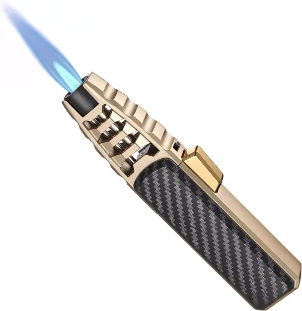 Halloween Big Sale Windproof Straight Torch Blue Flame Lighter
