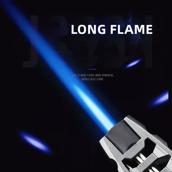 Halloween Big Sale Windproof Straight Torch Blue Flame Lighter