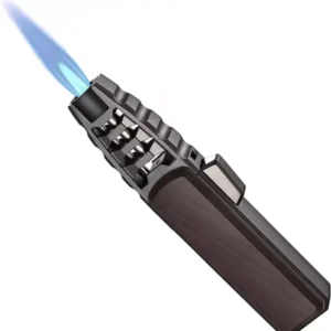 Halloween Big Sale Windproof Straight Torch Blue Flame Lighter