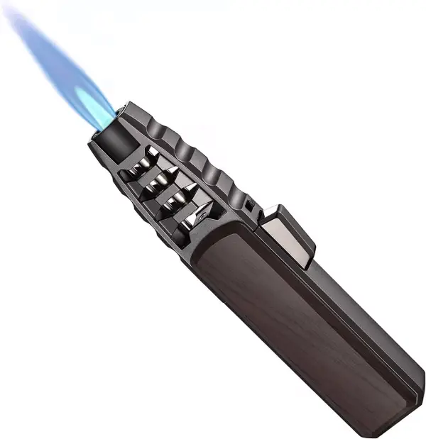 Halloween Big Sale Windproof Straight Torch Blue Flame Lighter