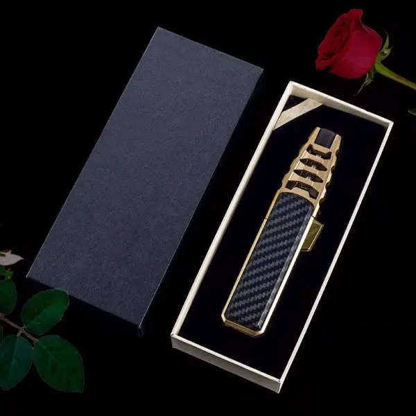 Halloween Big Sale Windproof Straight Torch Blue Flame Lighter