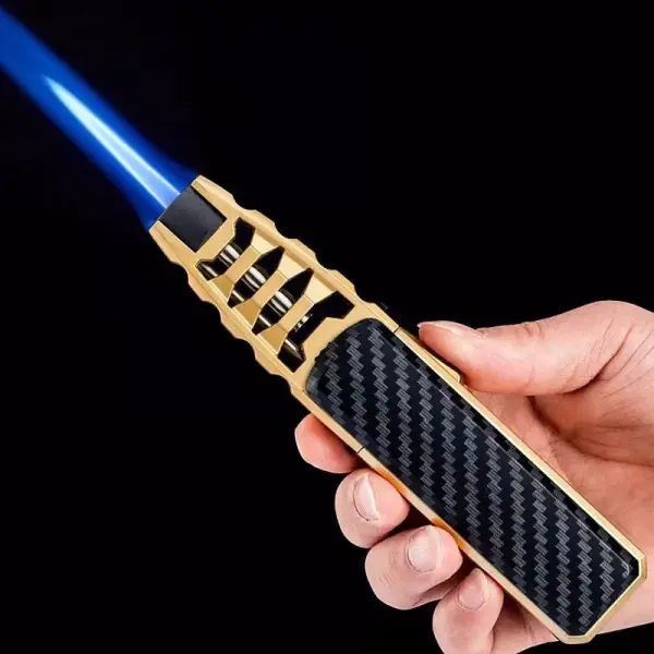 Halloween Big Sale Windproof Straight Torch Blue Flame Lighter