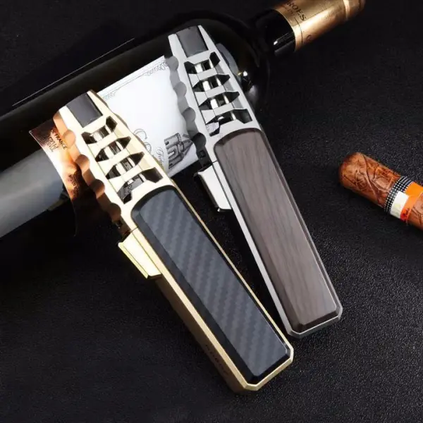 Halloween Big Sale Windproof Straight Torch Blue Flame Lighter