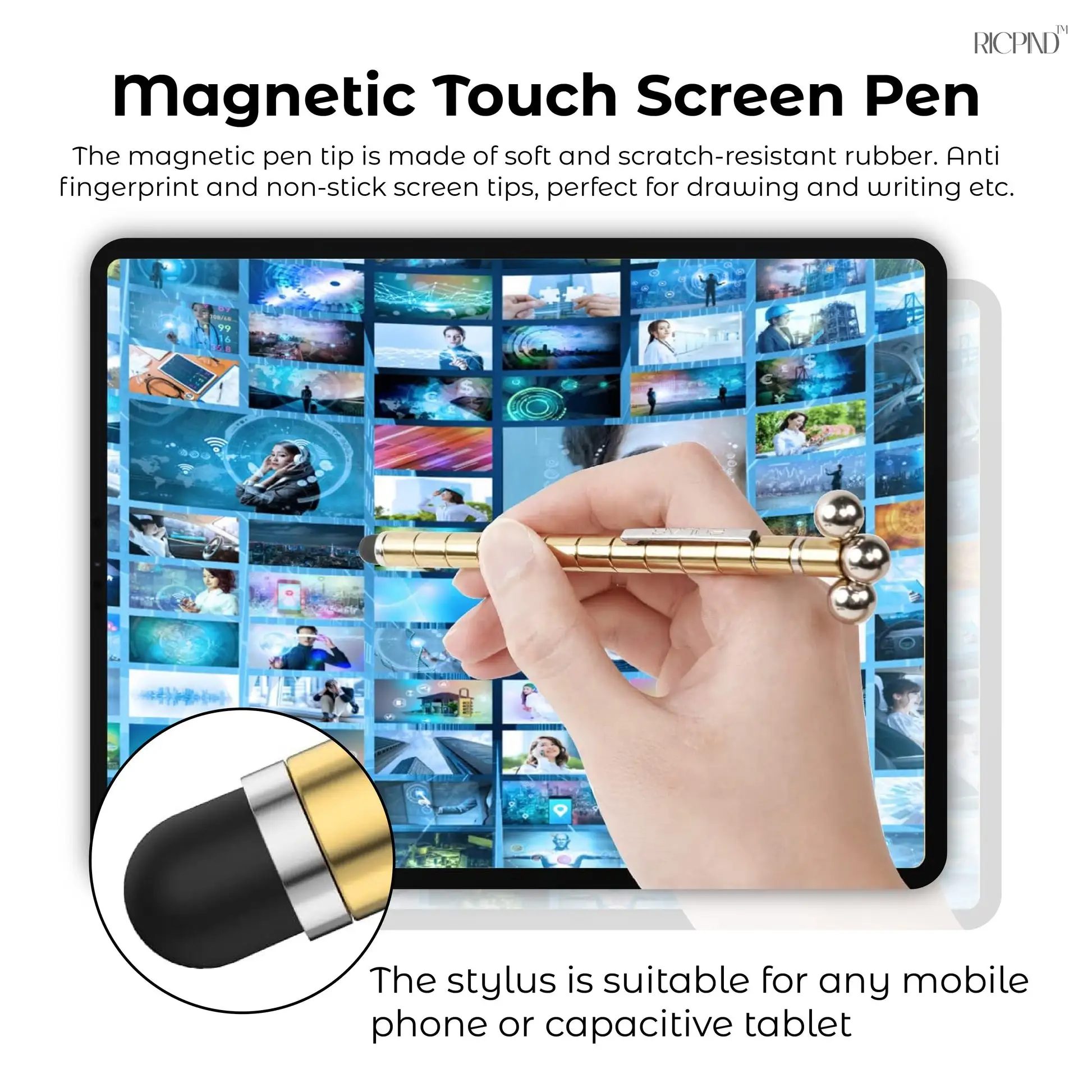 RICPIND Multifunctional Deformable Magnet Fidget Pen