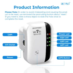 RICPIND Reach Max 3000 WiFi Signal Booster
