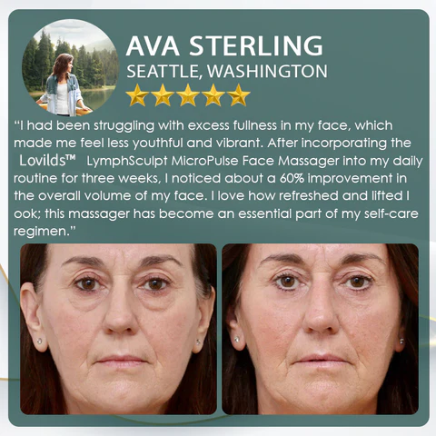 LOVILDS™LymphSculpt MicroPulse Face Massager