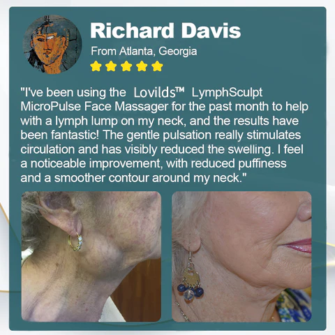 LOVILDS™LymphSculpt MicroPulse Face Massager