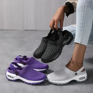 Orthopedic Clogs With Air Cushion Support to Reduce Back and Knee Pressure