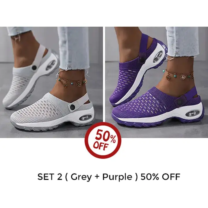 Orthopedic Clogs With Air Cushion Support to Reduce Back and Knee Pressure