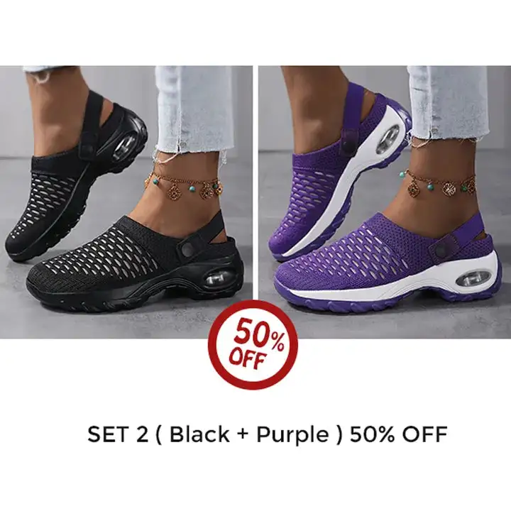Orthopedic Clogs With Air Cushion Support to Reduce Back and Knee Pressure