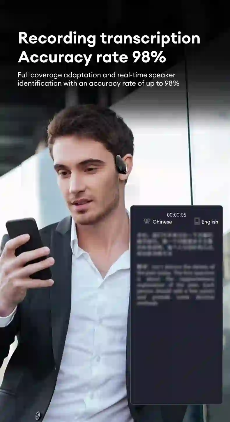 T26 Pro Wireless Bluetooth Translation Earbuds