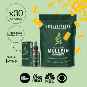 TrueLung™ Mullein Gummies + Free Mullein Extract