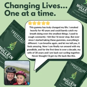 TrueLung™ Mullein Gummies + Free Mullein Extract