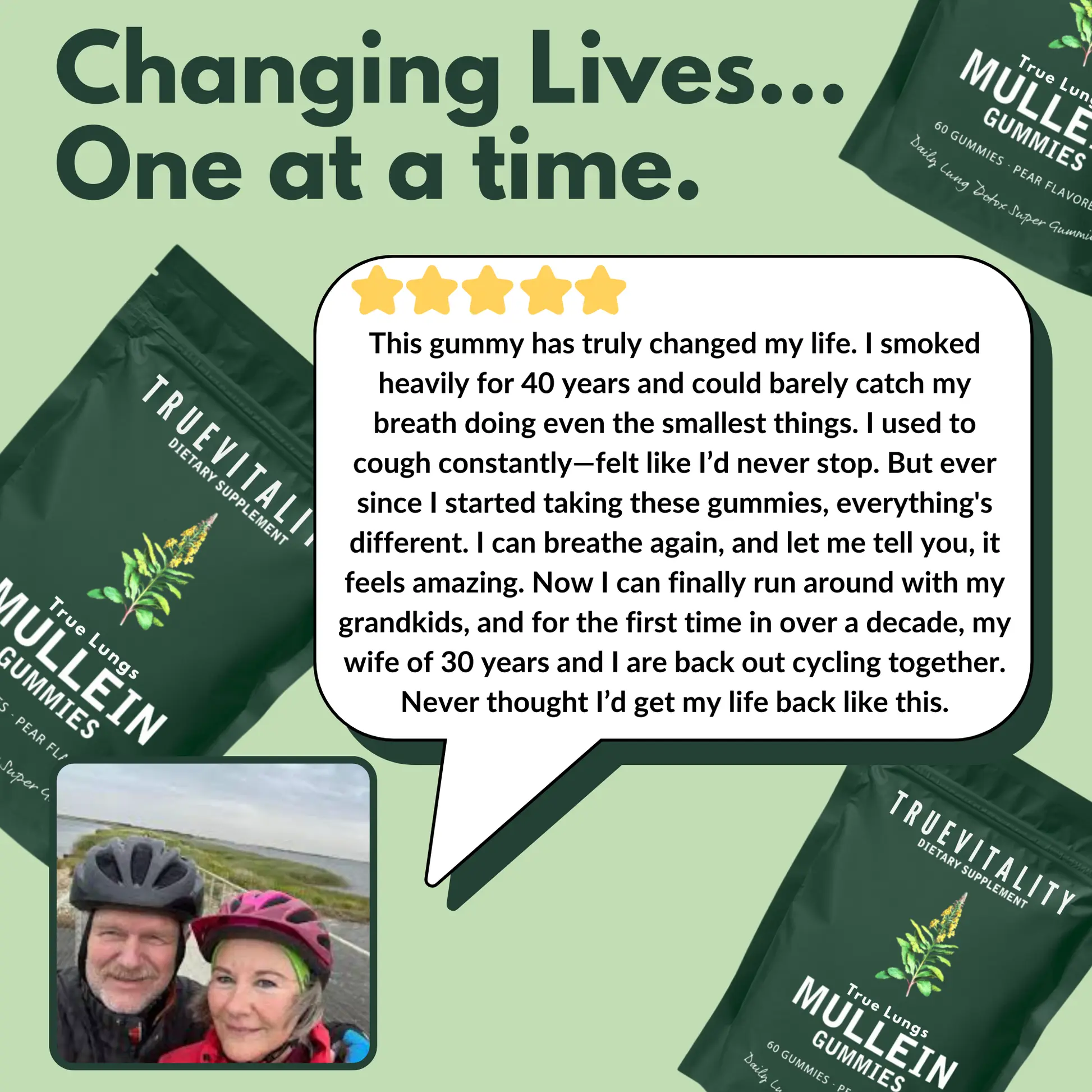 TrueLung™ Mullein Gummies + Free Mullein Extract