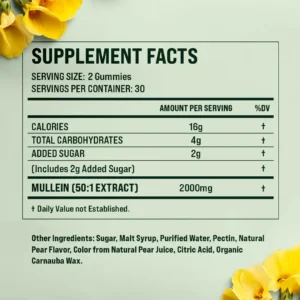 TrueLung™ Mullein Gummies + Free Mullein Extract