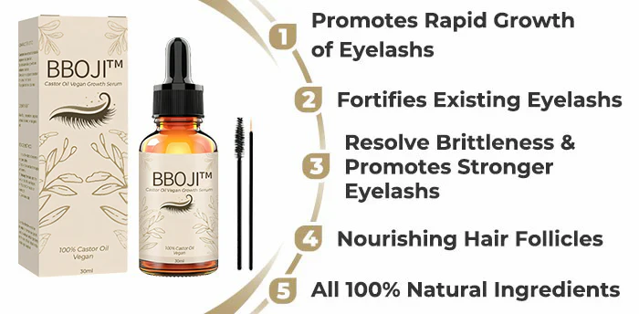 BBOJI™ Lash Luxe Castor Oil Vegan Growth Serum