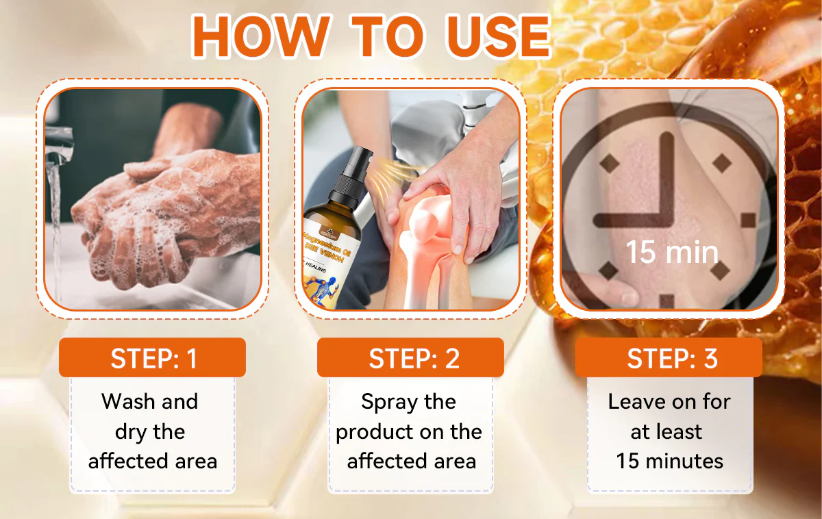 Ourlyard™ Magnesiumöl & Bienengift-Gelenk-Heilspray
