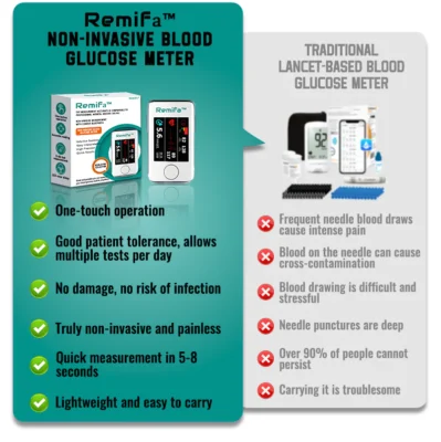 Remifa™ Precision Glucose Monitoring Premium Non-invasive Medical Device + Exclusive Gift
