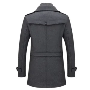 Windproof Wool Two-piece Coat