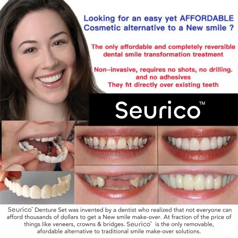 Winter Sale Seurico™ Premium Custom Silicone Denture Set Dual