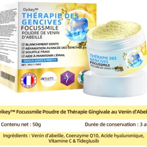 𝐎𝐲𝐢𝐤𝐞𝐲™ Focussmile Poudre de Thérapie Gingivale au Venin d'Abeille