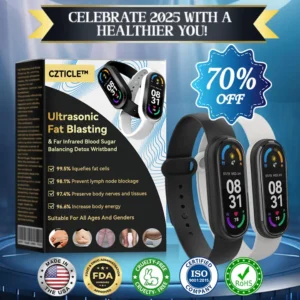 CZTICLE™ Ultrasonic Fat Blasting & Far Infrared Blood Sugar Balancing Detox Wristband