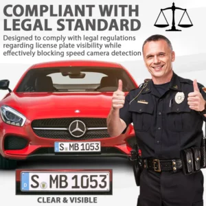 ConcealDrive™ Stealth Guard Car Number Plate Sticker