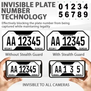ConcealDrive™ Stealth Guard Car Number Plate Sticker
