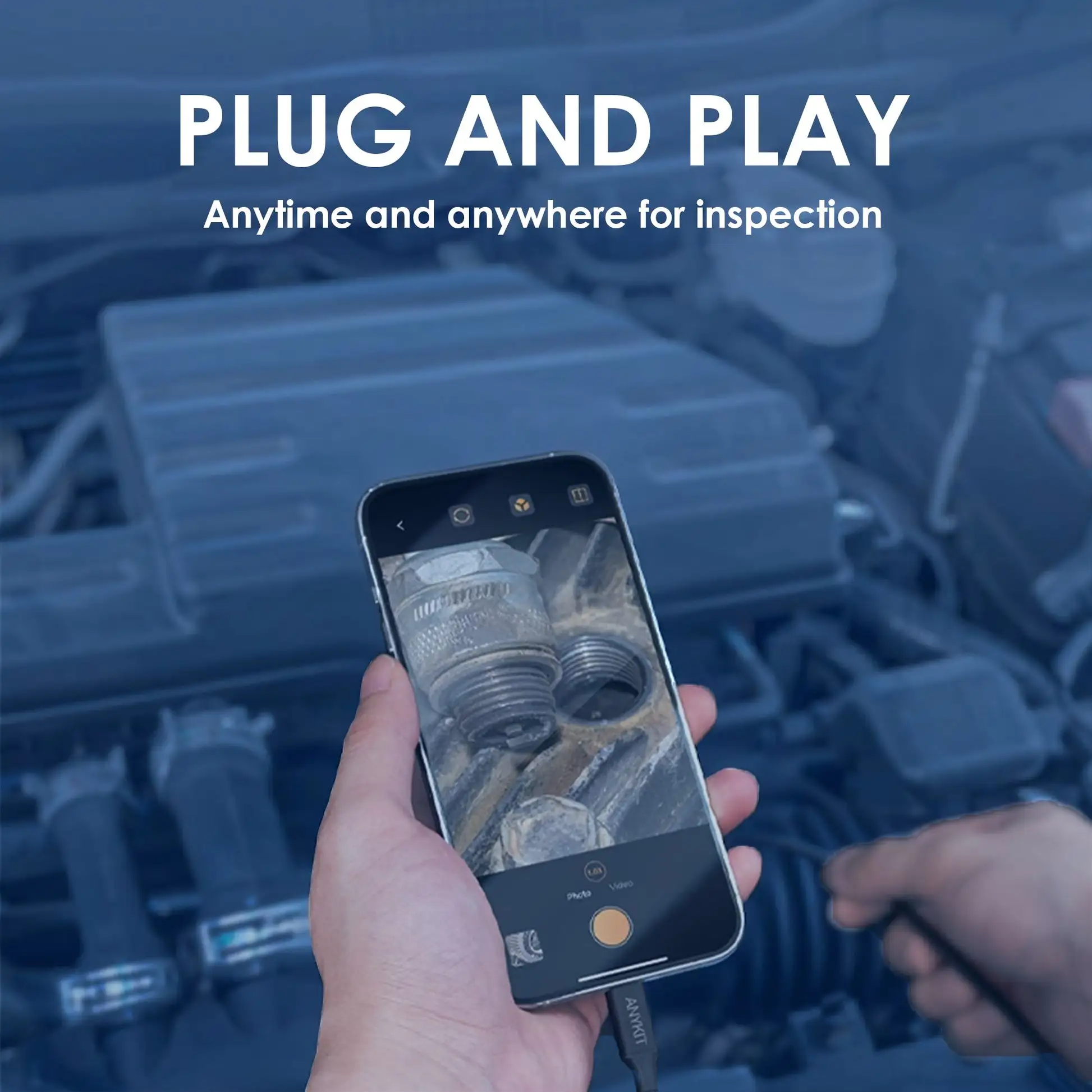Deep View Mini Endoscope Camera for Industrial & Automotive Inspection