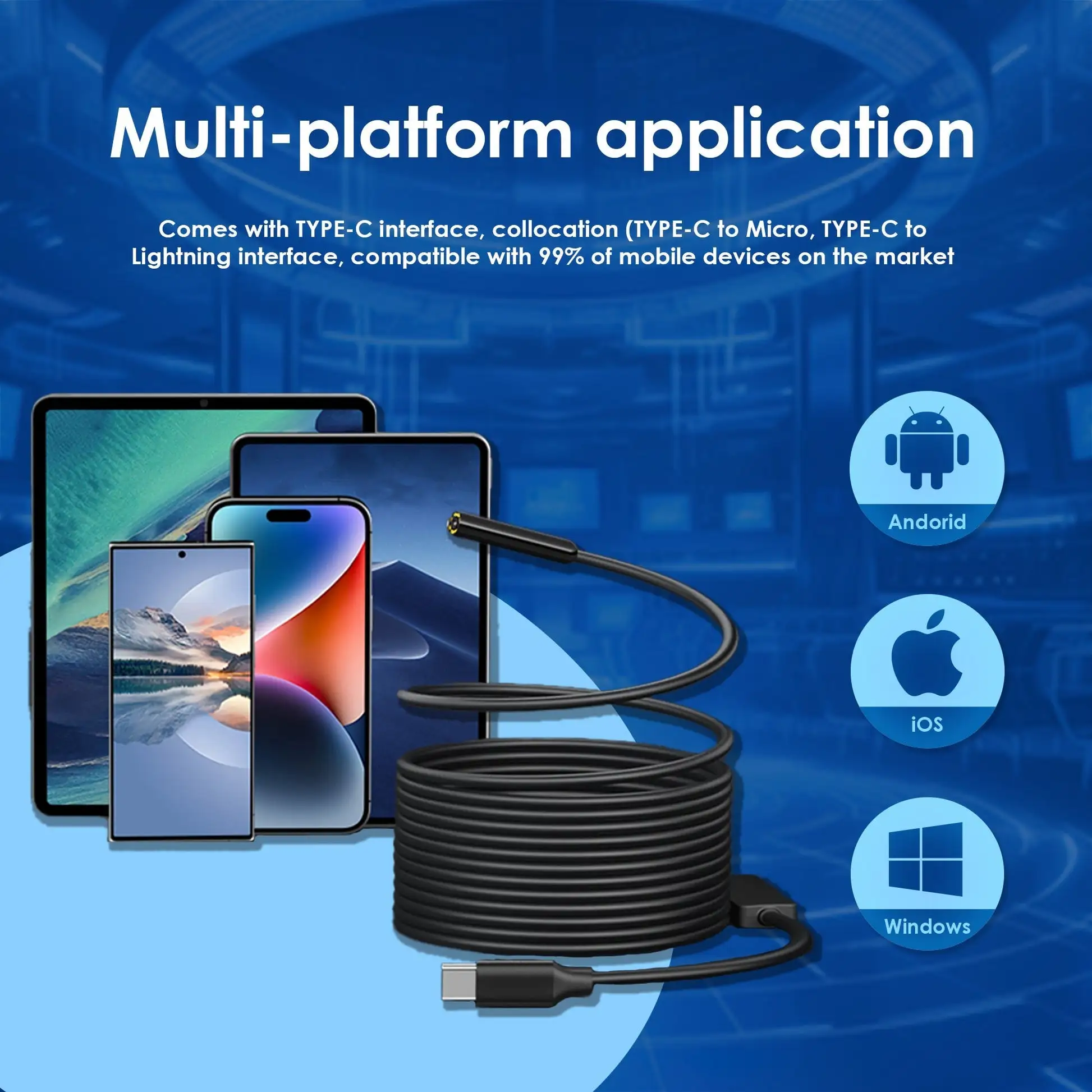 Deep View Mini Endoscope Camera for Industrial & Automotive Inspection