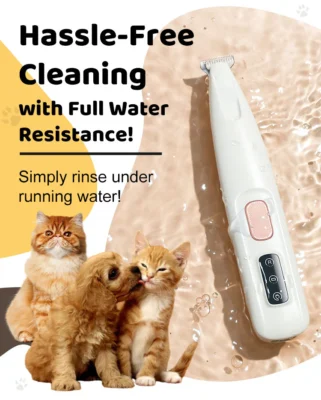 Limited-time offer today only! Waterproof Rechargeable Pet Shaver with LED Light