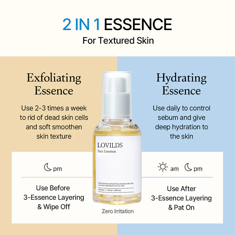 Lovilds™ Fermented Soy Exfoliating Antioxidant Hydrating Elasticity Essence