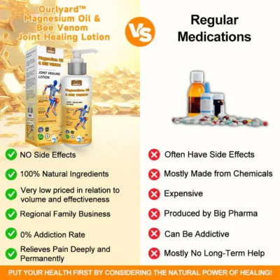 Ourlyard™ Magnesium Oil & Bee Venom Joint Healing Lotion